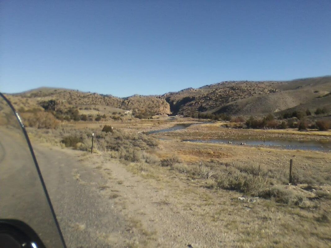 22- N, Platte river entering one of the deep Canyons, Great rainbow and brown trout stream.jpg