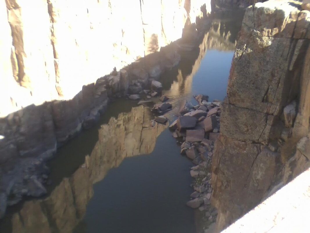 17- View straight down off Freemont Bride, River is actually hundreds of feet below, a favorite .jpg