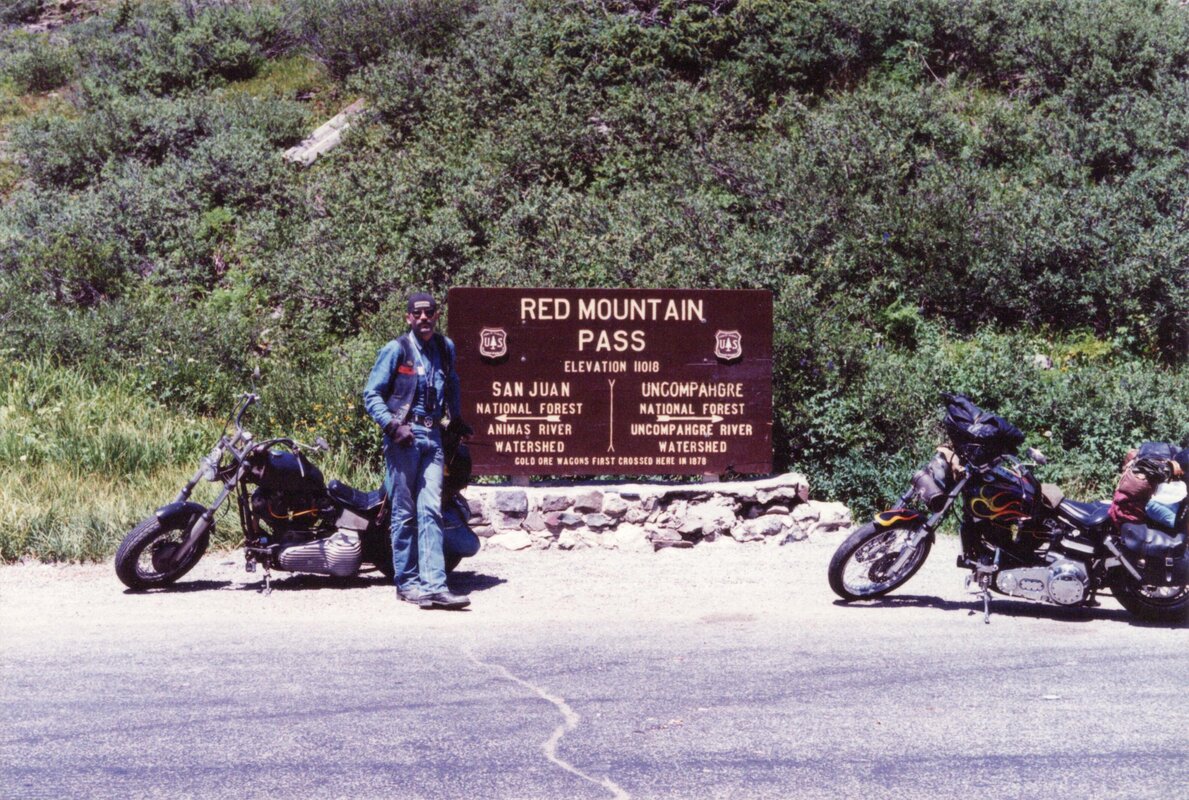 Bill and the Bitch at Red Mountain Pass, Colorado, 11,018' .jpg Bill and the Bitch at Red Mountain Pass, Colorado, 11,018' .jpg