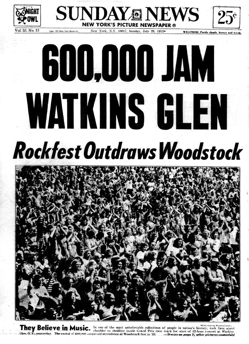 1973 Watkins Glen Summer Jam Daily News front page 3300x.jpg