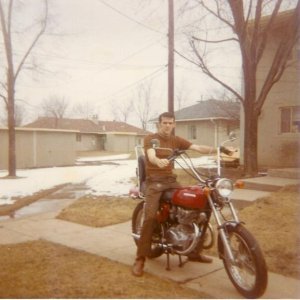 1970 CB450 (When I was young)!!