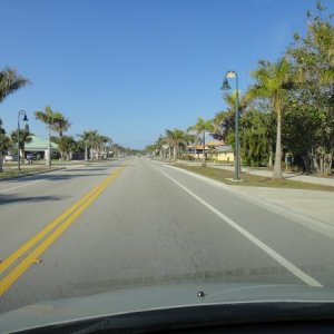 driving on A1A on Hutchinson Island just off the east coast of florida near Jensen Beach and Fort Pierce. We live 10 mins from the beaches.